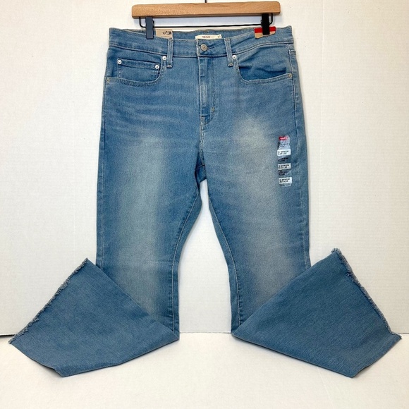 Levi's Denim - Levis 726 High Rise Flare Medium Wash Jeans Size W33 L32